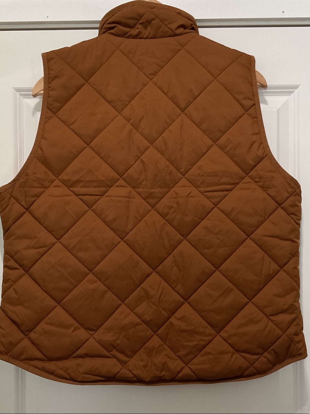 J. Crew Quilted Vest in Rich Brown with Gold Hardware - Picture 3 of 5